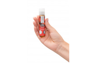 Лубрикант на водной основе с ароматом клубники JO Flavored Strawberry Kisses - 30 мл.