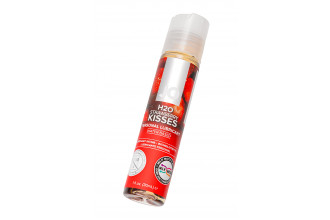 Лубрикант на водной основе с ароматом клубники JO Flavored Strawberry Kisses - 30 мл.