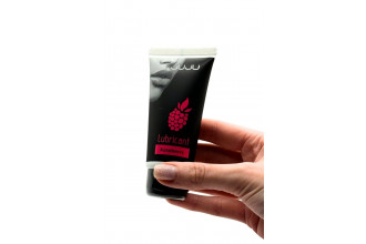 Съедобный лубрикант JUJU Raspberry с ароматом малины - 50 мл.