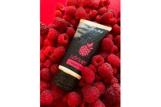 Съедобный лубрикант JUJU Raspberry с ароматом малины - 50 мл.