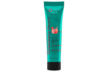 Съедобный интимный гель Orgie Lube Tube Cocktail Strawberry Mojito - 100 мл.