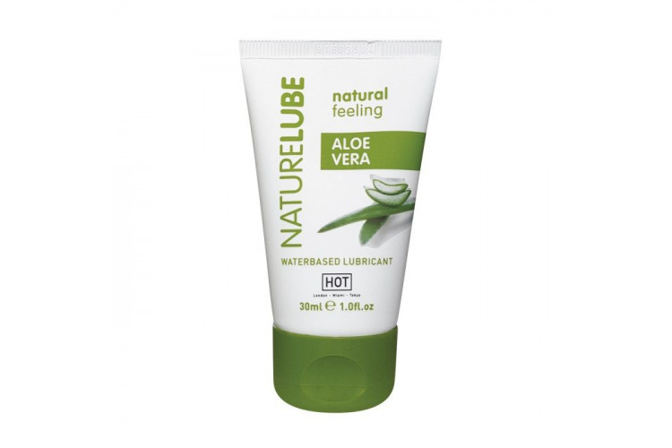 Смазка на водной основе с алоэ вера Nature Lube - 30 мл.