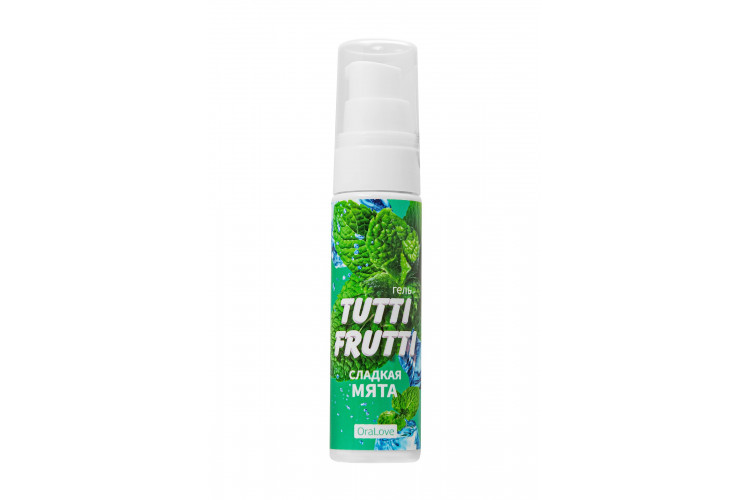 Гель-смазка Tutti-Frutti со вкусом сладкой мяты - 30 гр.