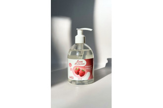 Лубрикант на водной основе Love Protection Raspberry с ароматом малины - 300 мл.