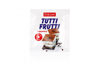 Саше гель-смазки Tutti-frutti со вкусом тирамису - 4 гр.