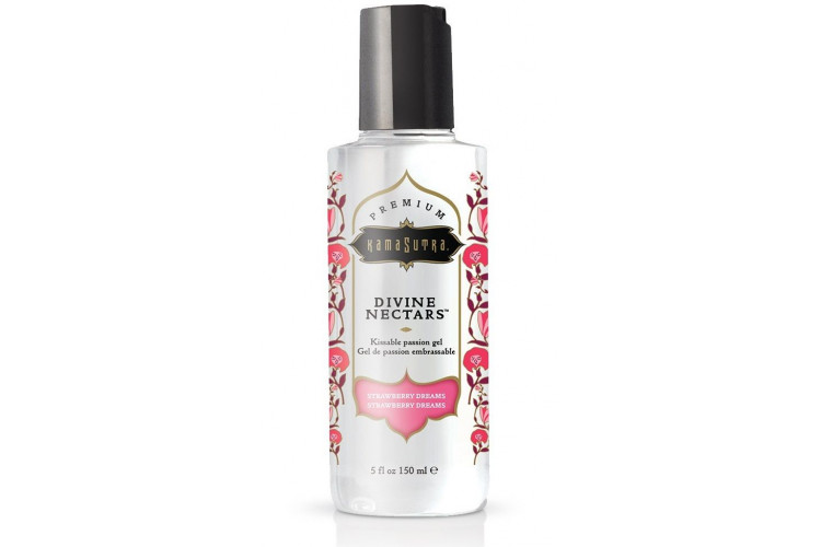 Гель-лубрикант на водной основе Divine Nectars Strawberry Dream с ароматом клубники - 150 мл.