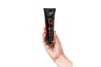 Интимный гель на водной основе Lube Tube Strawberry с клубничным вкусом - 100 мл.