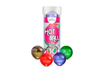Ароматизированный лубрикант Hot Ball Mix на масляной основе (4 шарика по 3 гр.)