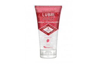 Интимный гель-смазка на водной основе Lubrimax Magic Strawberry - 75 мл.