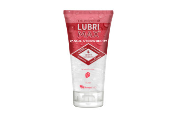 Интимный гель-смазка на водной основе Lubrimax Magic Strawberry - 75 мл.