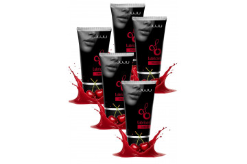 Набор из 5 съедобных лубрикантов JUJU со вкусом вишни