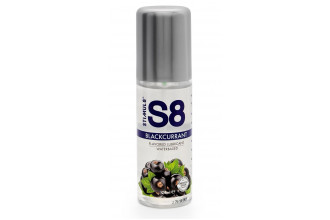 Смазка на водной основе S8 Flavored Lube со вкусом черной смородины - 125 мл.