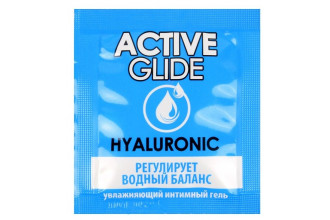 Лубрикант на водной основе Active Glide с гиалуроновой кислотой - 3 гр.