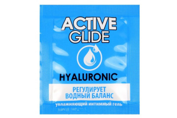 Лубрикант на водной основе Active Glide с гиалуроновой кислотой - 3 гр.