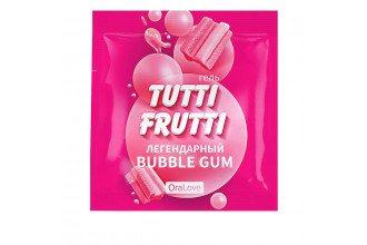 Саше гель-смазки Tutti-frutti со вкусом бабл-гам - 4 гр.