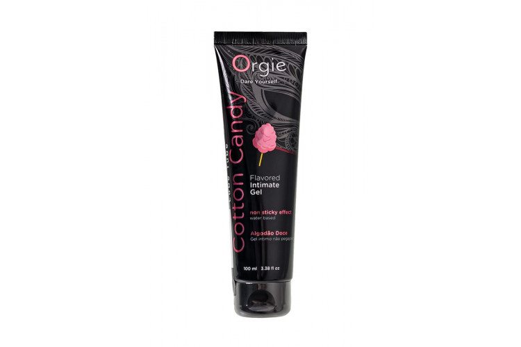 Интимный гель на водной осное Lube Tube Cotton Candy со вкусом сахарной ваты - 100 мл.