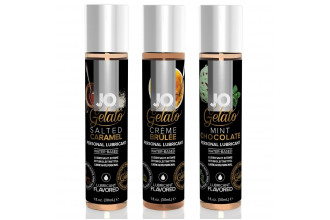 Подарочный набор вкусовых лубрикантов Tri-Me Triple Pack Gelato Подарочный набор вкусовых лубрикантов Tri-Me Triple Pack Gelato