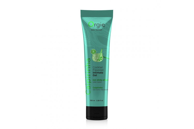 Съедобный интимный гель Orgie Lube Tube Cocktail Caipirinha - 100 мл.