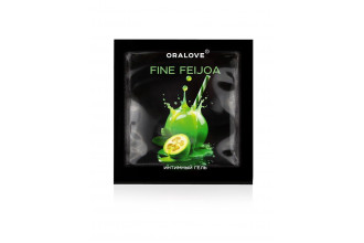 Саше съедобной оральной смазки OraLove с ароматом фейхоа - 3 гр.