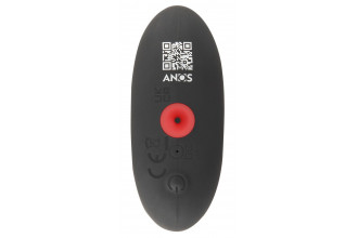 Черная расширяющаяся анальная пробка с вибрацией RC Inflatable Expander Plug with Vibration