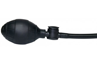 Анальный вибратор с функцией расширения True Black - 17 см.