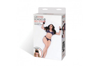 Чёрные манжеты для фиксации на кровати Bondage Bed Strap