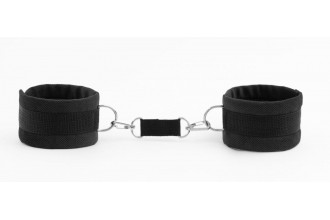 Черные наручники My rules на сцепке