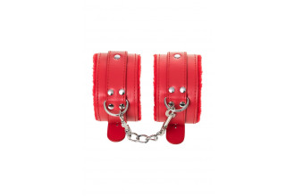 Красные оковы Anonymo из искусственной кожи