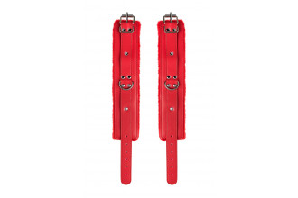 Красные оковы Anonymo из искусственной кожи