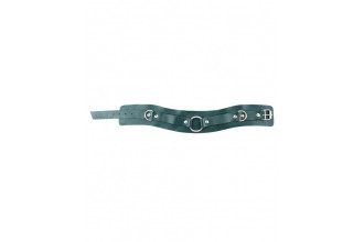 Изумрудный широкий ошейник с кольцом Collar Emerald