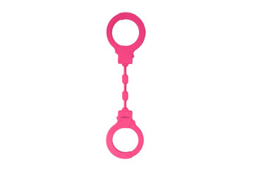 Розовые силиконовые наручники