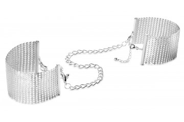 Серебристые наручники-браслеты Desir Metallique Handcuffs