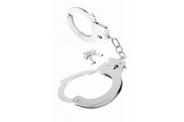 Металлические серебристые наручники Designer Metal Handcuffs