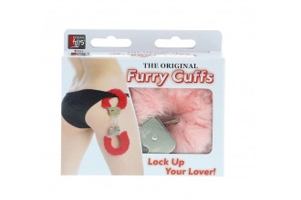 Металлические наручники с розовой меховой опушкой Metal Handcuffs With Plush