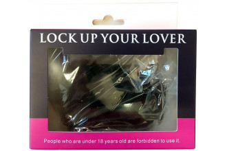 Черные меховые наручники Love с ключиками