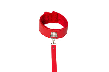 Красный ошейник Circus с поводком