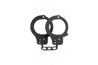 Чёрные наручники Metal Cuffs