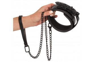 Ошейник и поводок с геометрическим узором Collar with Leash