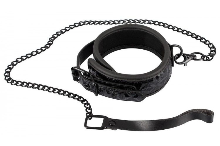Ошейник и поводок с геометрическим узором Collar with Leash