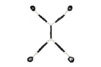 Черный набор фиксаций на кровати Classic Bed Spreader
