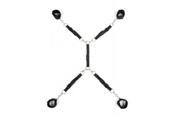 Черный набор фиксаций на кровати Classic Bed Spreader