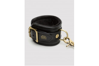 Черные наручники Bound to You Faux Leather Wrist Cuffs