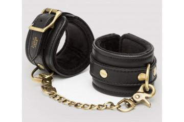 Черные наручники Bound to You Faux Leather Wrist Cuffs