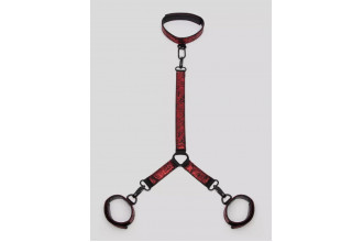 Ошейник с наручниками Reversible Faux Leather Collar and Wrist