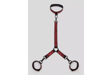 Ошейник с наручниками Reversible Faux Leather Collar and Wrist