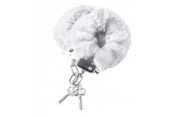 Наручники с белой меховой опушкой