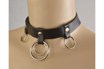 Черный чокер Квадро
