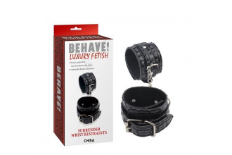 Черные наручники Surrender Wrist Restraints