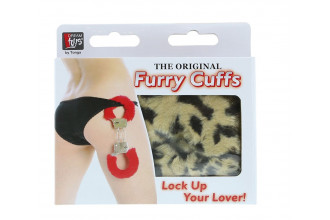 Леопардовые наручники METAL HANDCUFF WITH PLUSH LEOPARD