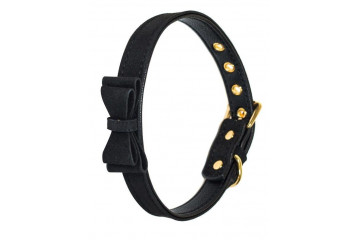 Черный ошейник Decadence с бабочкой